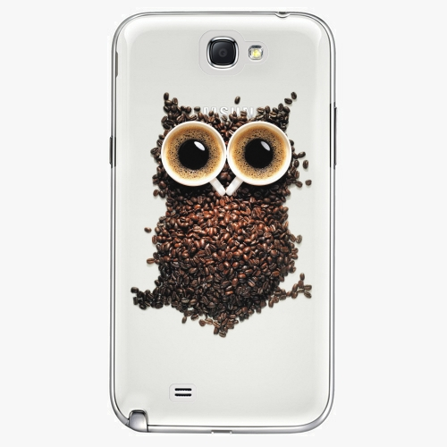 Plastový kryt iSaprio - Owl And Coffee - Samsung Galaxy Note 2