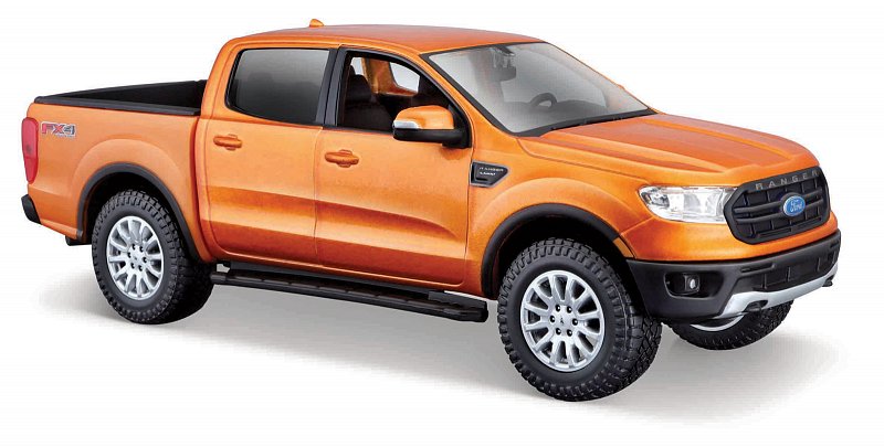 Maisto Ford - 2019 Ford Ranger, metal oranžová, 1:27
