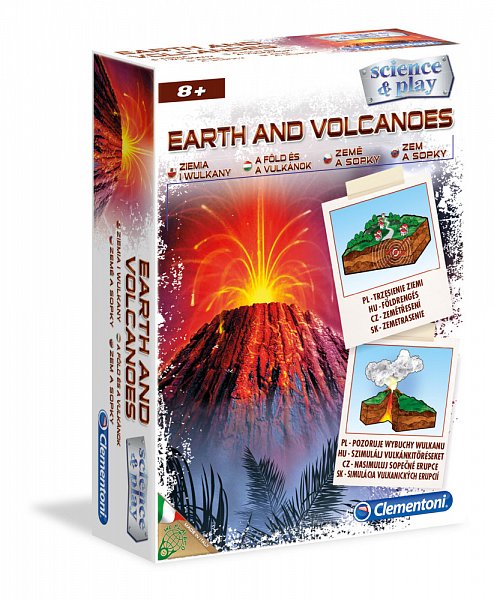 Clementoni Science and Play - vědecká sada Země a vulkány