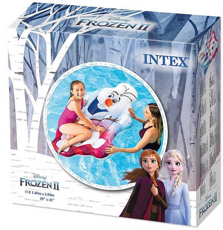 INTEX Matrace nafukovací 140x104cm Olaf Frozen plavidlo na vodu 58153