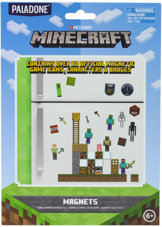 Magnetky dětské Minecraft sada 80ks dekorace