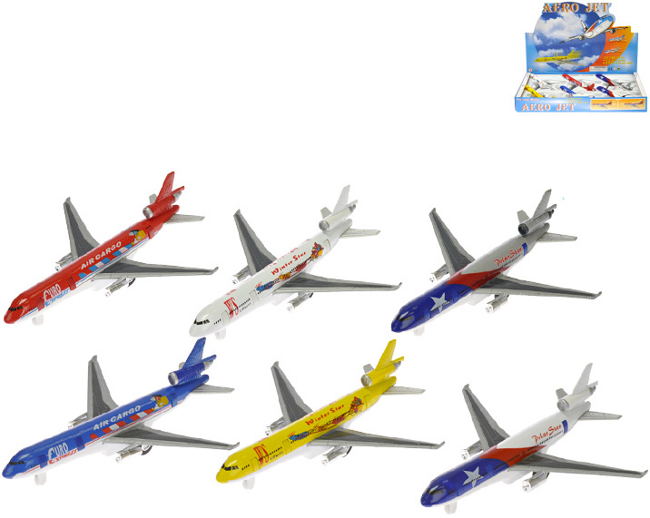 Letadlo dopravní 20cm kovové různé druhy