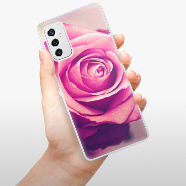 Odolné silikonové pouzdro iSaprio - Pink Rose - Samsung Galaxy M52 5G