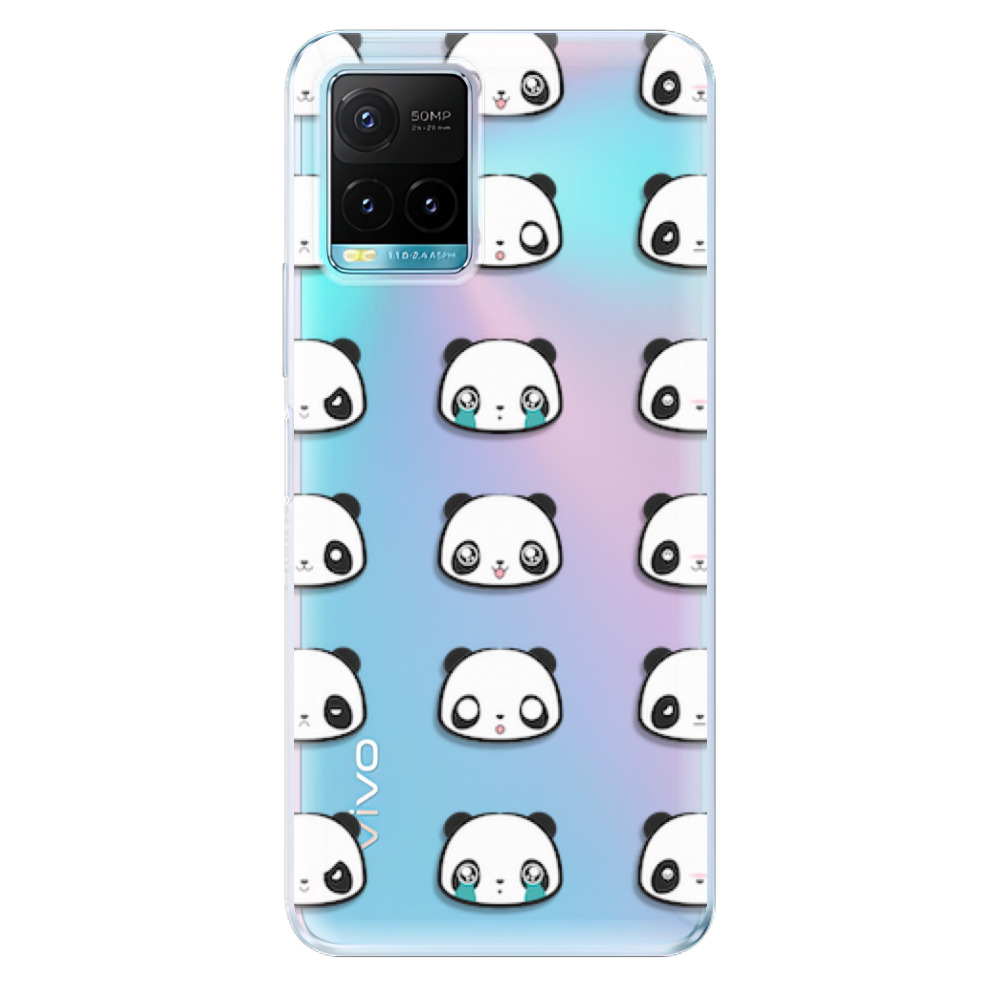 Odolné silikonové pouzdro iSaprio - Panda pattern 01 - Vivo Y21 / Y21s / Y33s