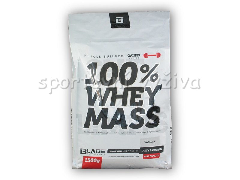 BS Blade 100% Whey Mass Gainer - 1500g-bila-cokolada