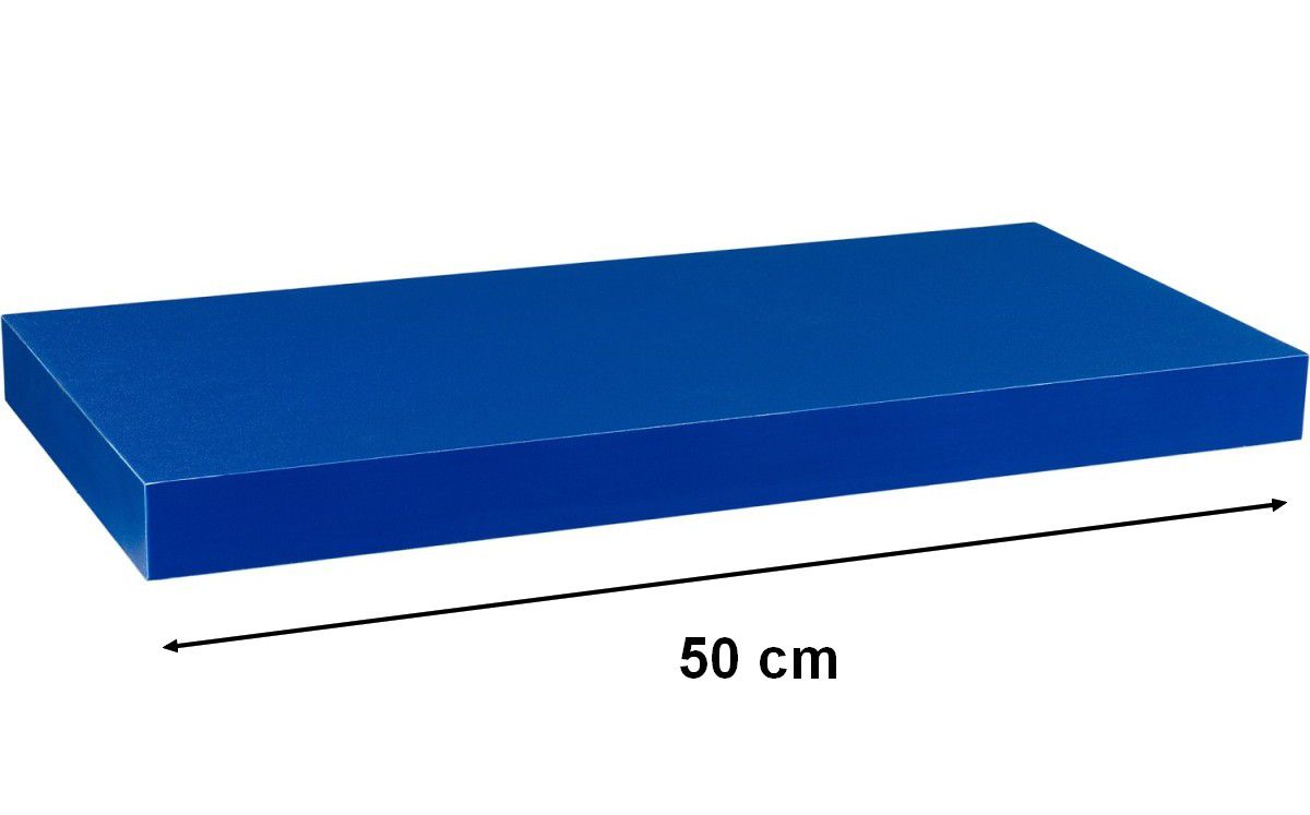 Stilista Nástěnná police Volato 50 cm, modrá