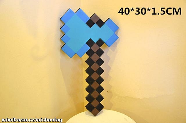 Minecraft sekyra - modrá