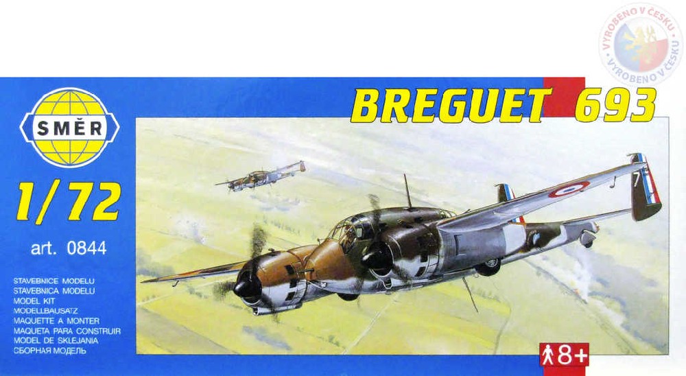SMĚR Model letadlo Breguet 693 1:72 (stavebnice letadla)