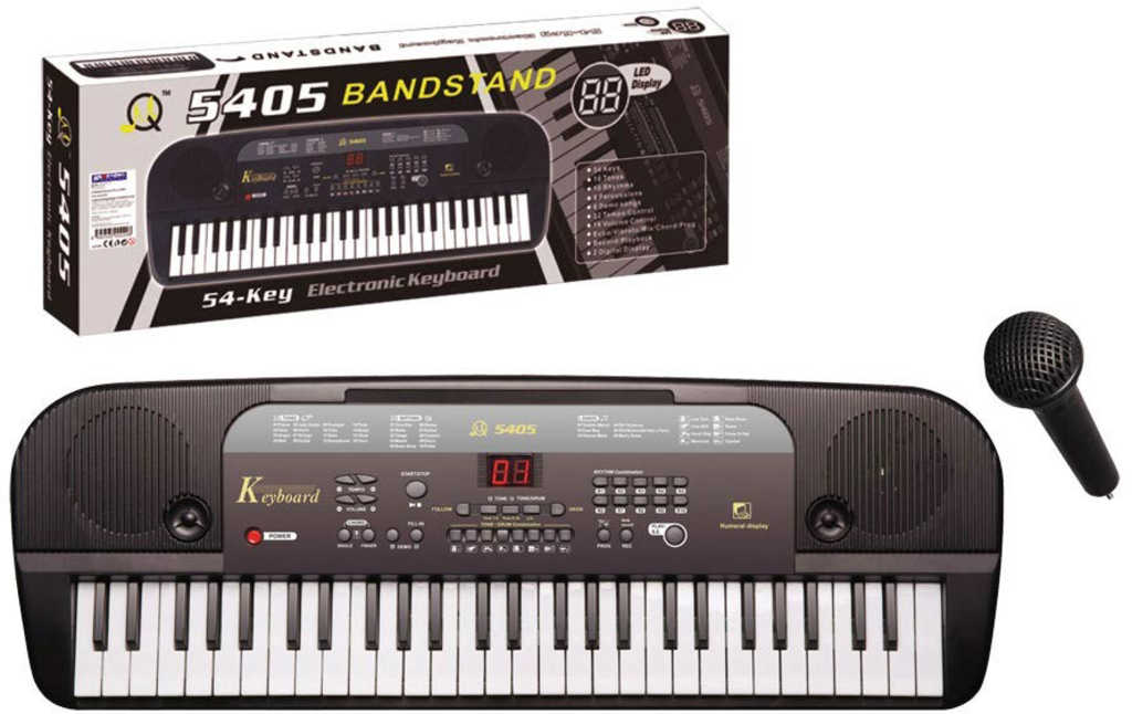Pianko elektronické 54 kláves keyboard dětský set s mikrofonem na baterie