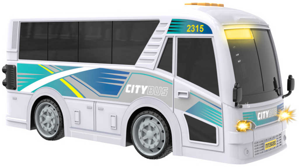 Teamsterz městský autobus MHD na baterie Světlo Zvuk