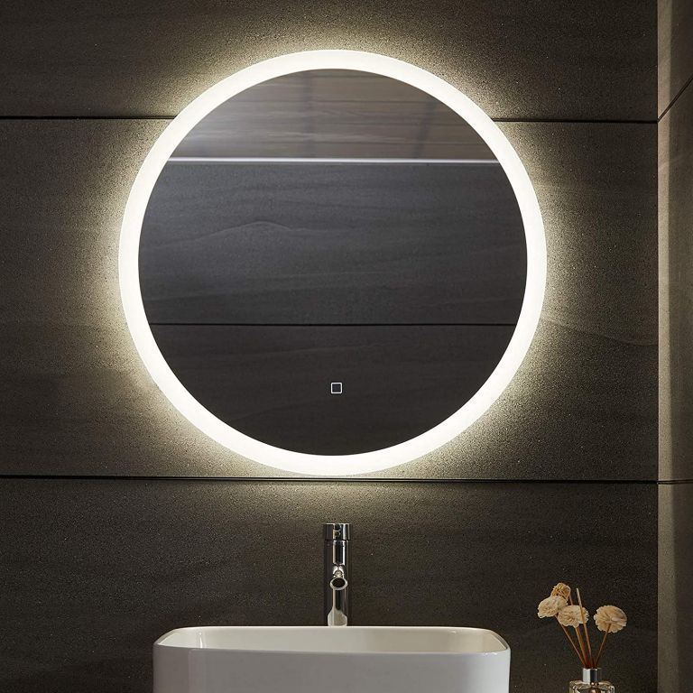 AQUAMARIN Koupelnové LED zrcadlo kulaté, 70 cm