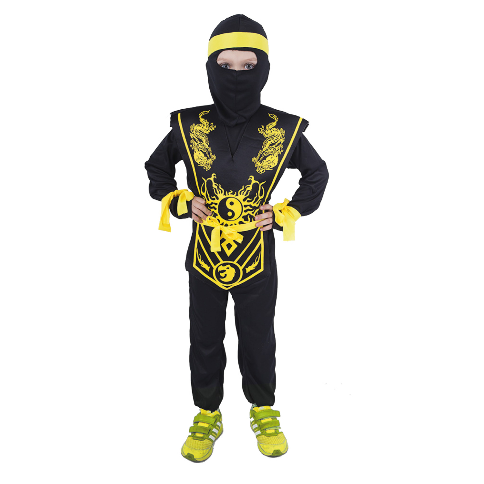 Dětský kostým žlutý ninja (M)