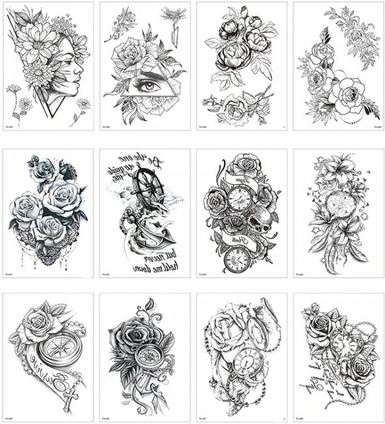 Nalepovací tetování - dámské vzory