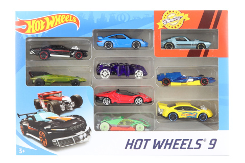 Hot Wheels autíčka mix druhů 9 ks X6999