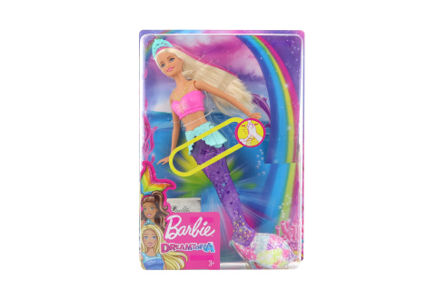 Barbie Svítící mořská panna s pohyblivým ocasem