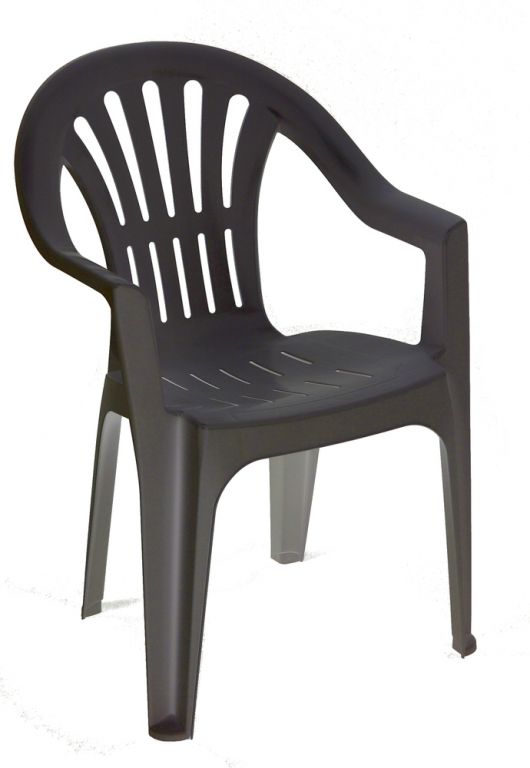 Židle nízká KONA - grafit