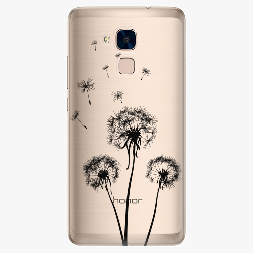 Plastový kryt iSaprio - Three Dandelions - black - Huawei Honor 7 Lite