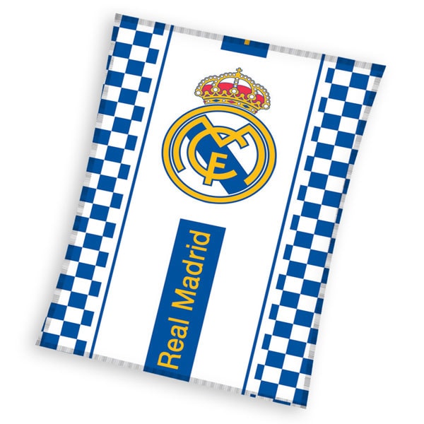 Fleece deka Real Madrid kostky 110/140