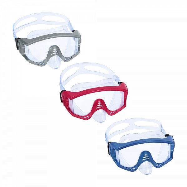 Bestway - Potápěčské brýle TIGER - mix 3 barev (červené, modré, šedé)