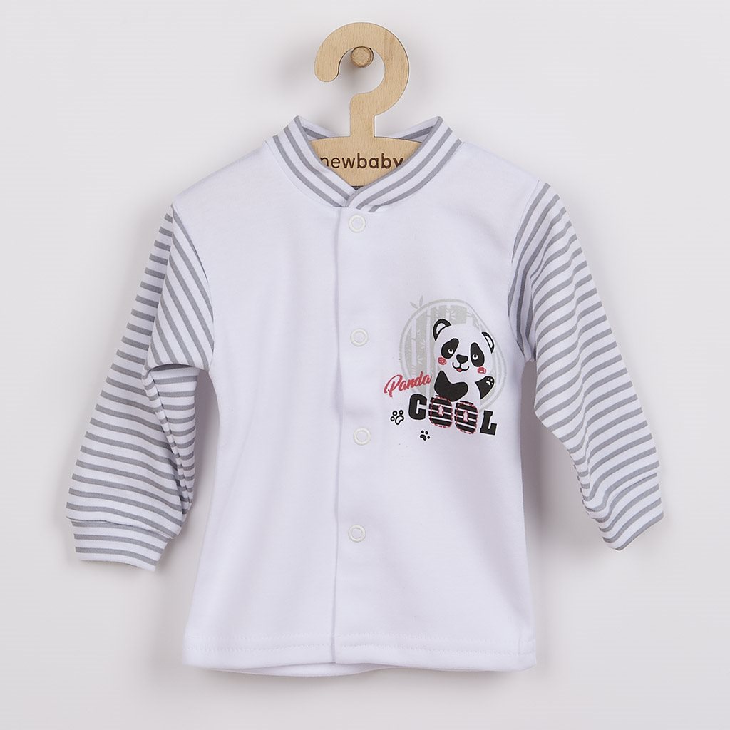 Kojenecký kabátek New Baby Panda - šedá/56 (0-3m)