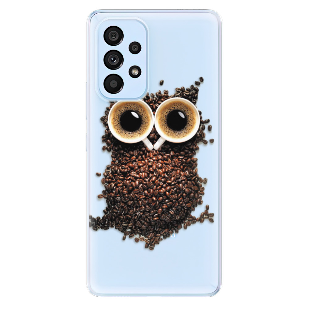 Odolné silikonové pouzdro iSaprio - Owl And Coffee - Samsung Galaxy A73 5G