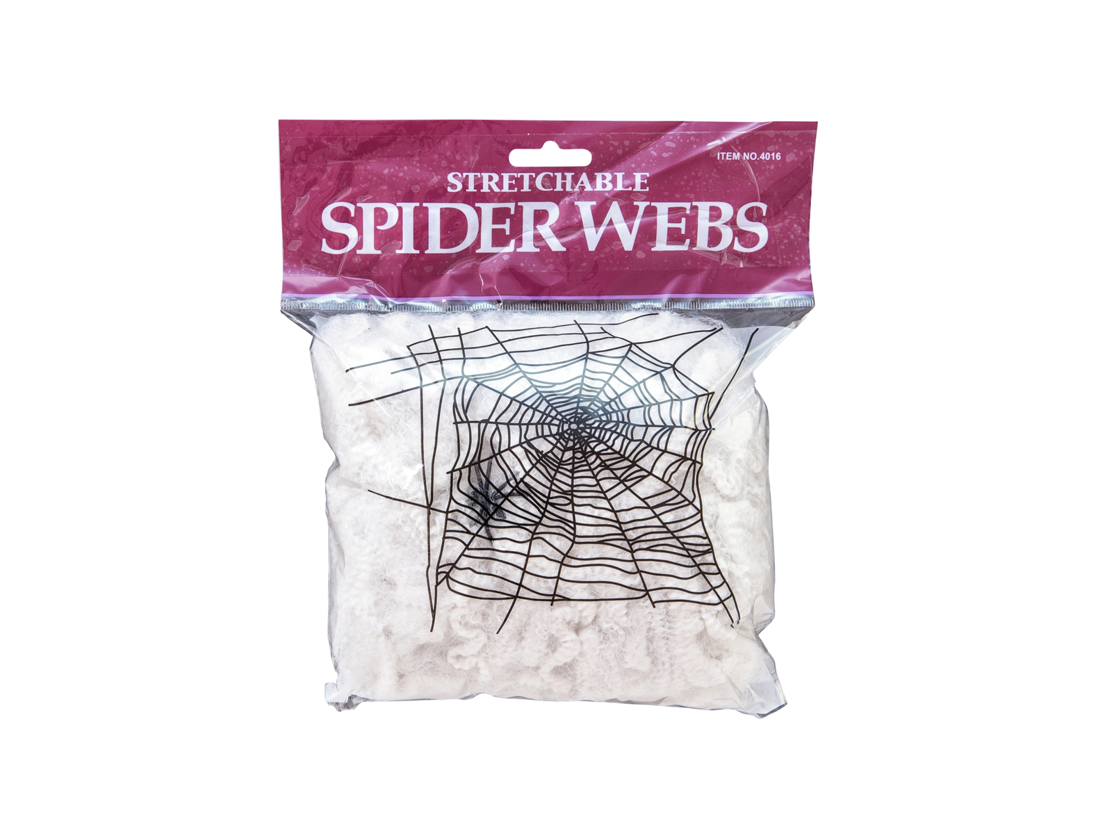 Halloween pavučina, 50 g, UV aktivní bílá