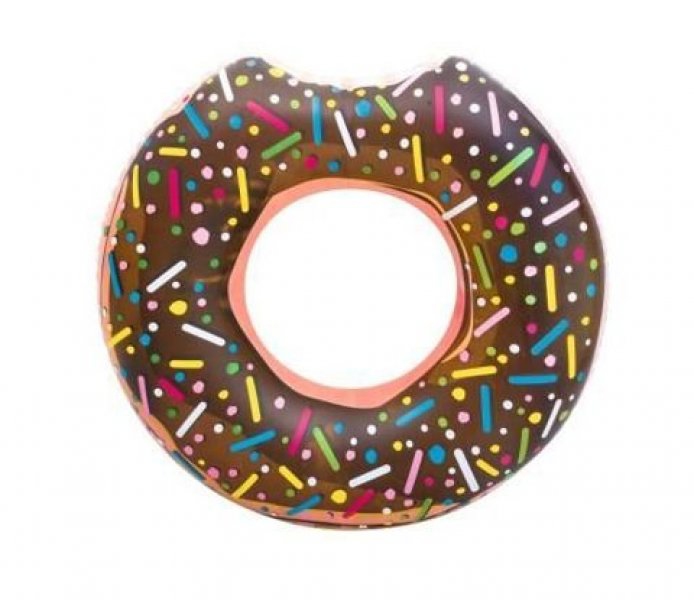 Nafukovací kruh Donut - light verze (Čokoládová)