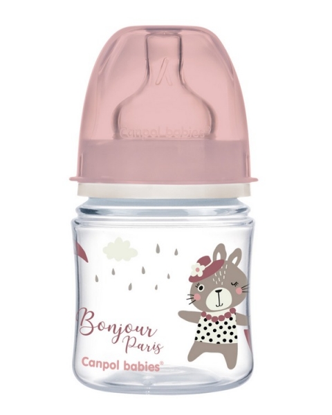 Antikoliková lahvička Canpol Babies Easy Start - Bonjour, 120 ml