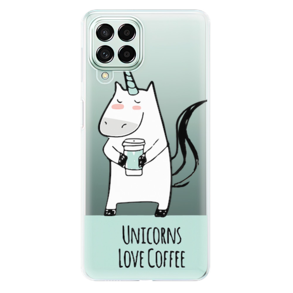 Odolné silikonové pouzdro iSaprio - Unicorns Love Coffee - Samsung Galaxy M53 5G