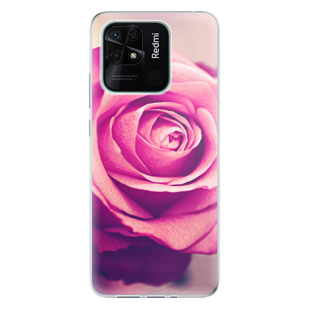 Odolné silikonové pouzdro iSaprio - Pink Rose - Xiaomi Redmi 10C