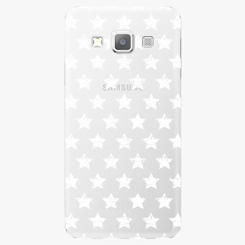 Plastový kryt iSaprio - Stars Pattern - white - Samsung Galaxy A3