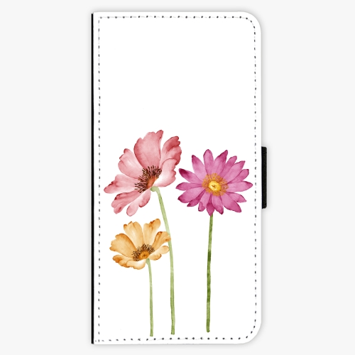 Flipové pouzdro iSaprio - Three Flowers - Samsung Galaxy A3 2016