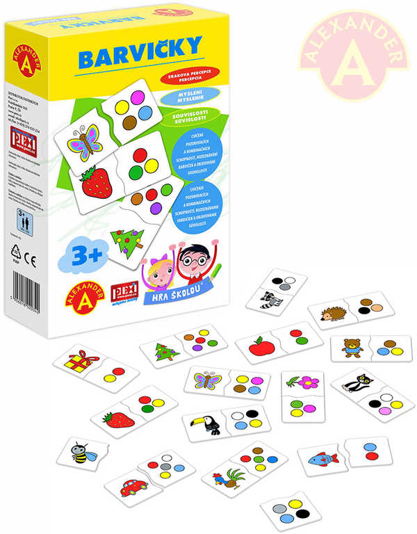 ALEXANDER Hra školou Barvičky naučná hra v krabici