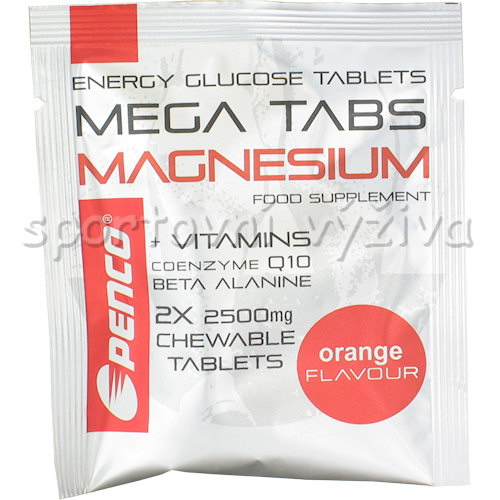 Mega Tabs Magnesium 2x2500 mg pomeranč