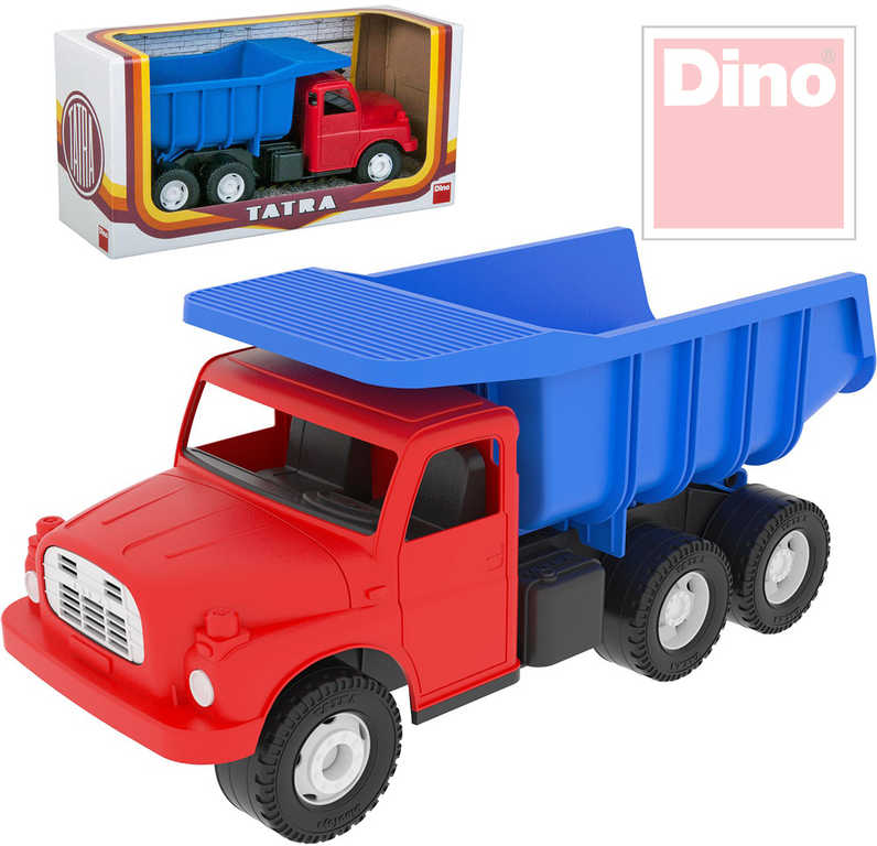 DINO Tatra T148 klasické nákladní auto na písek 30cm modročervená sklápěcí korba