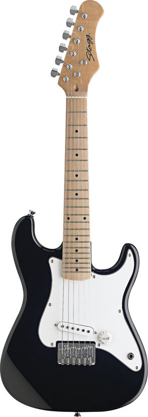Stagg J200-BK, elektrická kytara pro děti, černá
