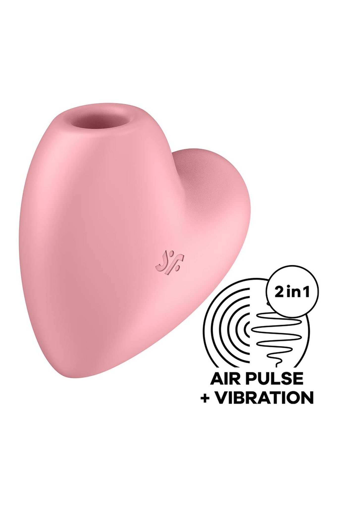 SATISFYER Stimulátor klitorisu CUTIE HEART růžový