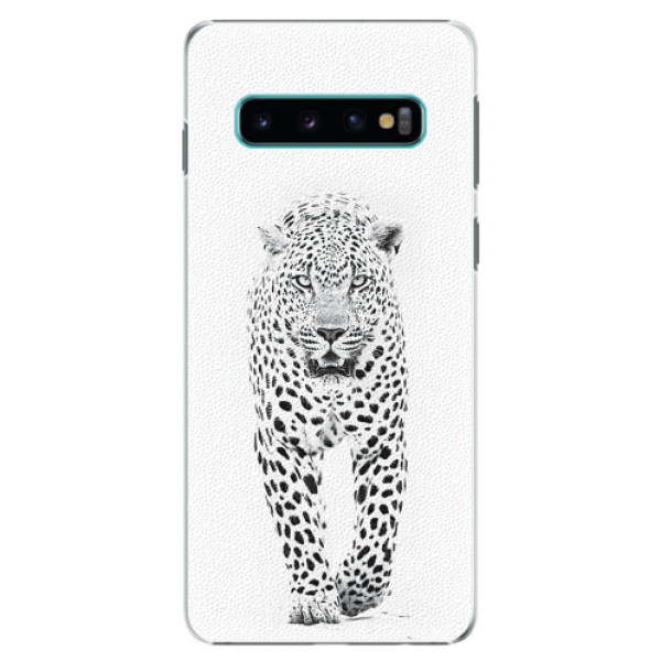Plastové pouzdro iSaprio - White Jaguar - Samsung Galaxy S10