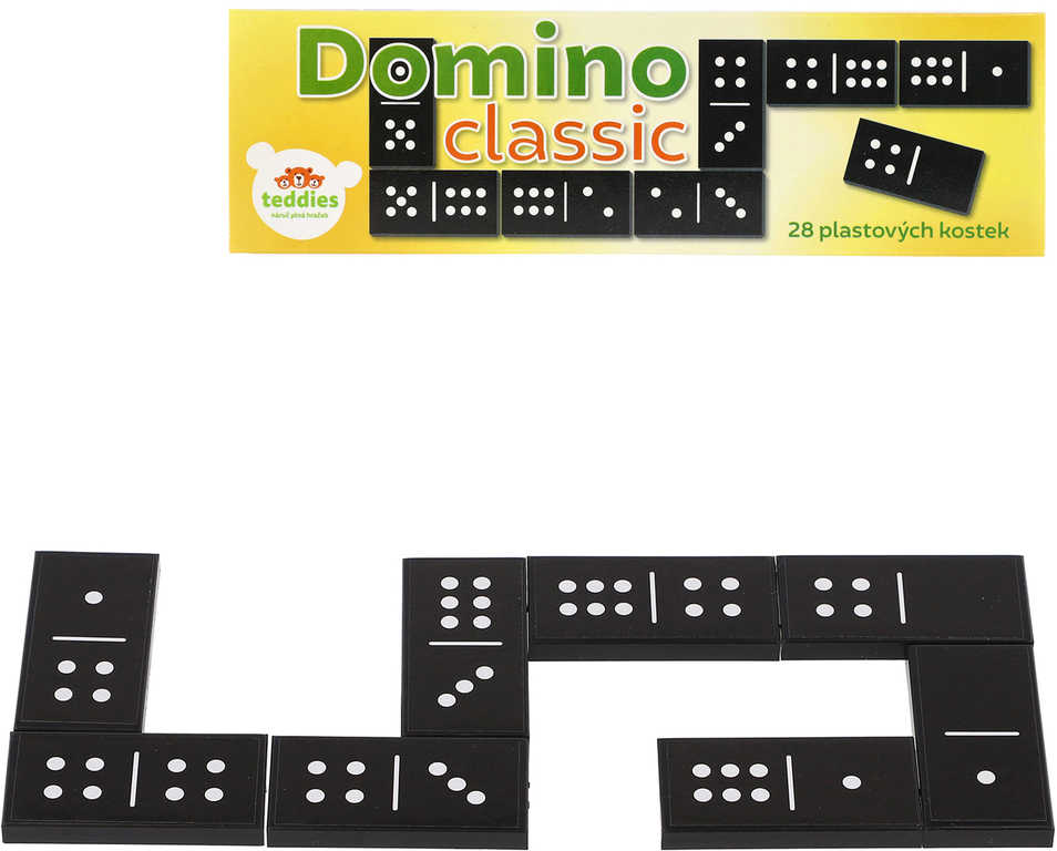 Hra Domino klasik 28 kamenů plast *SPOLEČENSKÉ HRY*