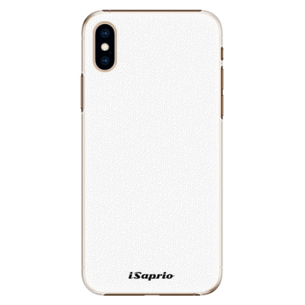 Plastové pouzdro iSaprio - 4Pure - bílý - iPhone XS