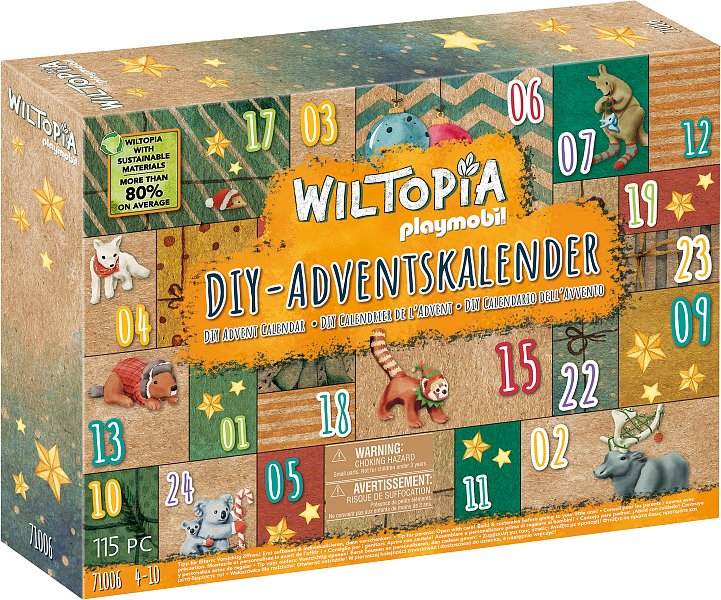 Playmobil Wiltopia - DIY Adventní kalendář: Zvířecí cesta kolem světa