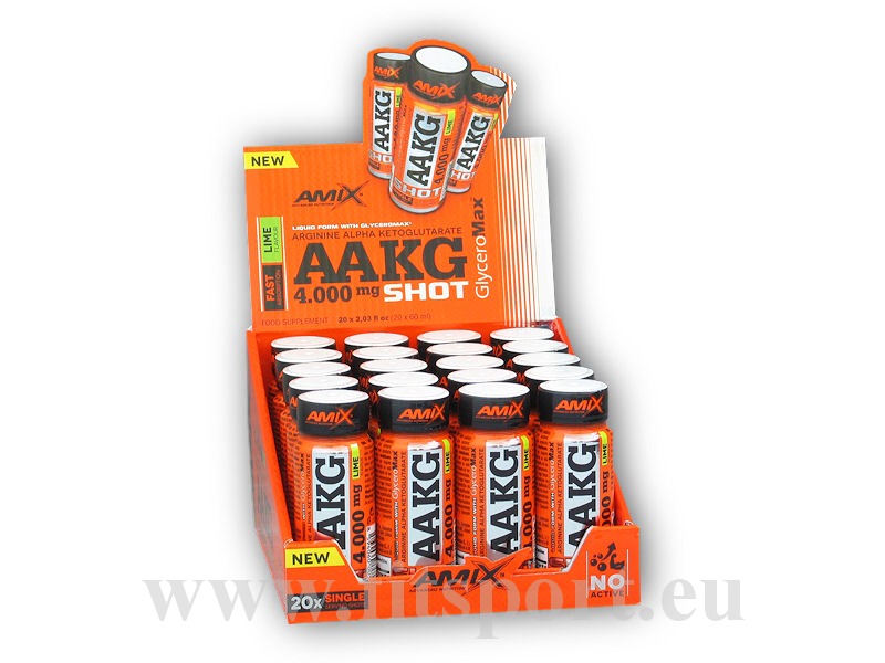 AAKG Shot 4000mg Box 20x60ml-lemon