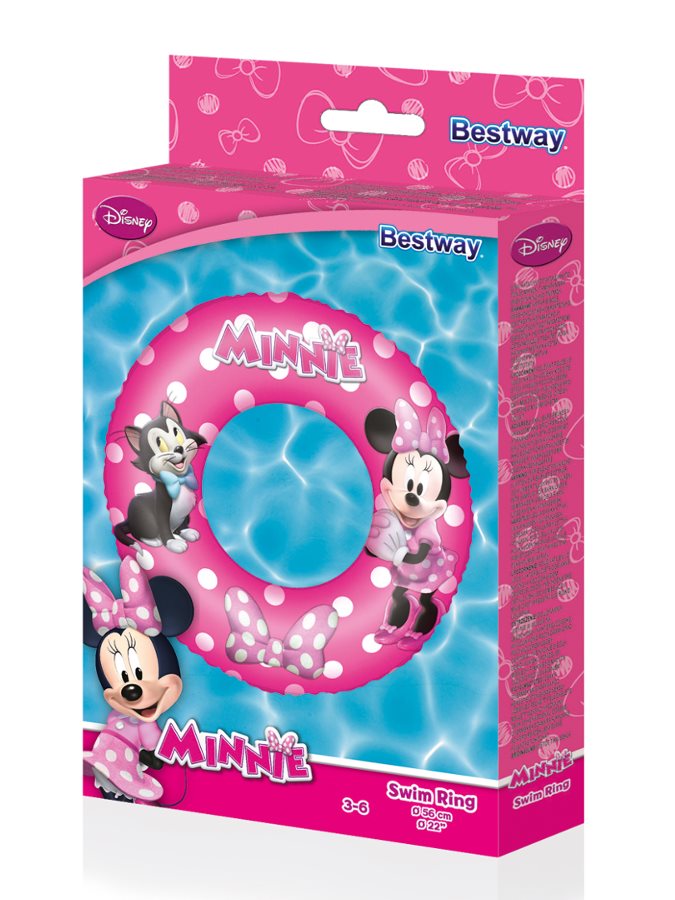 Dětský nafukovací kruh Bestway - Minnie - růžová