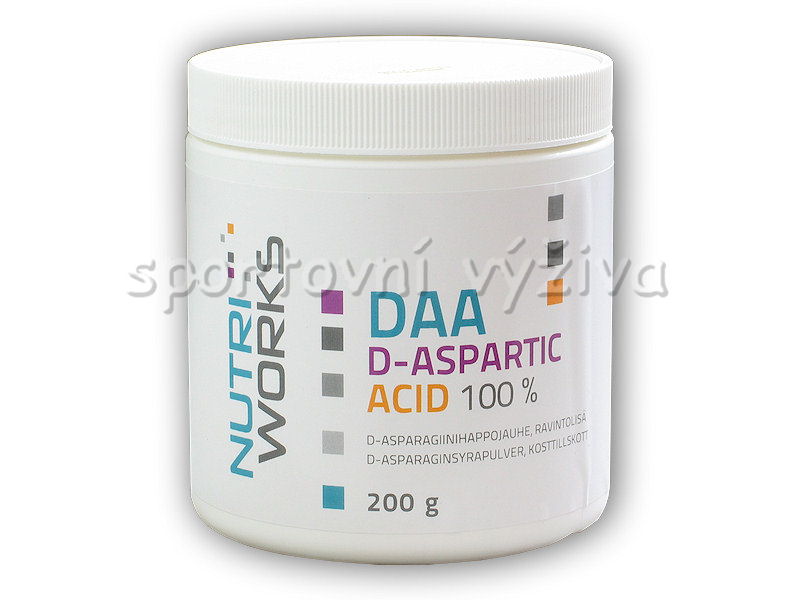 DAA D-aspartic Acid 100% 200g