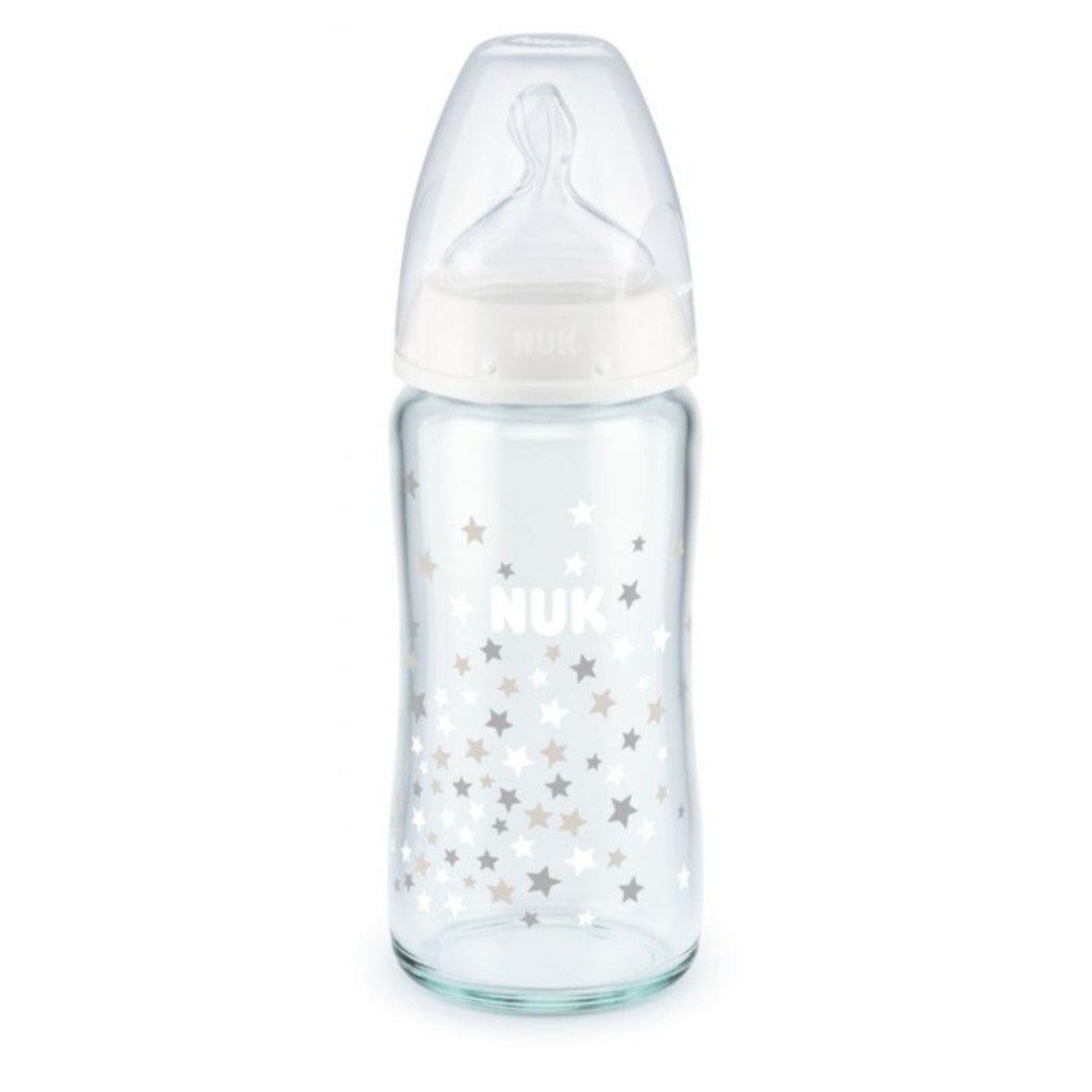 Skleněná kojenecká láhev NUK First Choice 240 ml