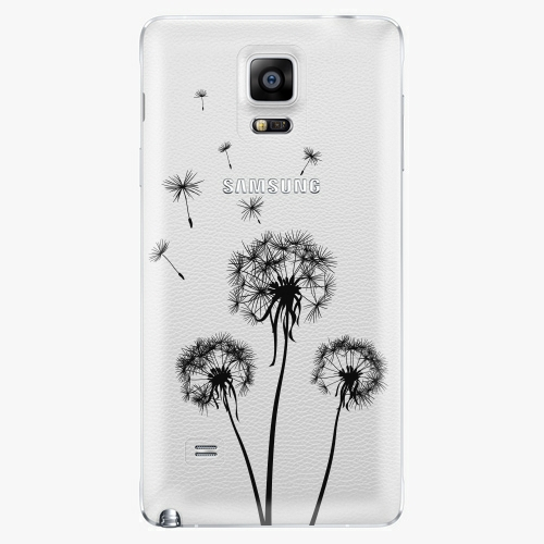 Plastový kryt iSaprio - Three Dandelions - black - Samsung Galaxy Note 4