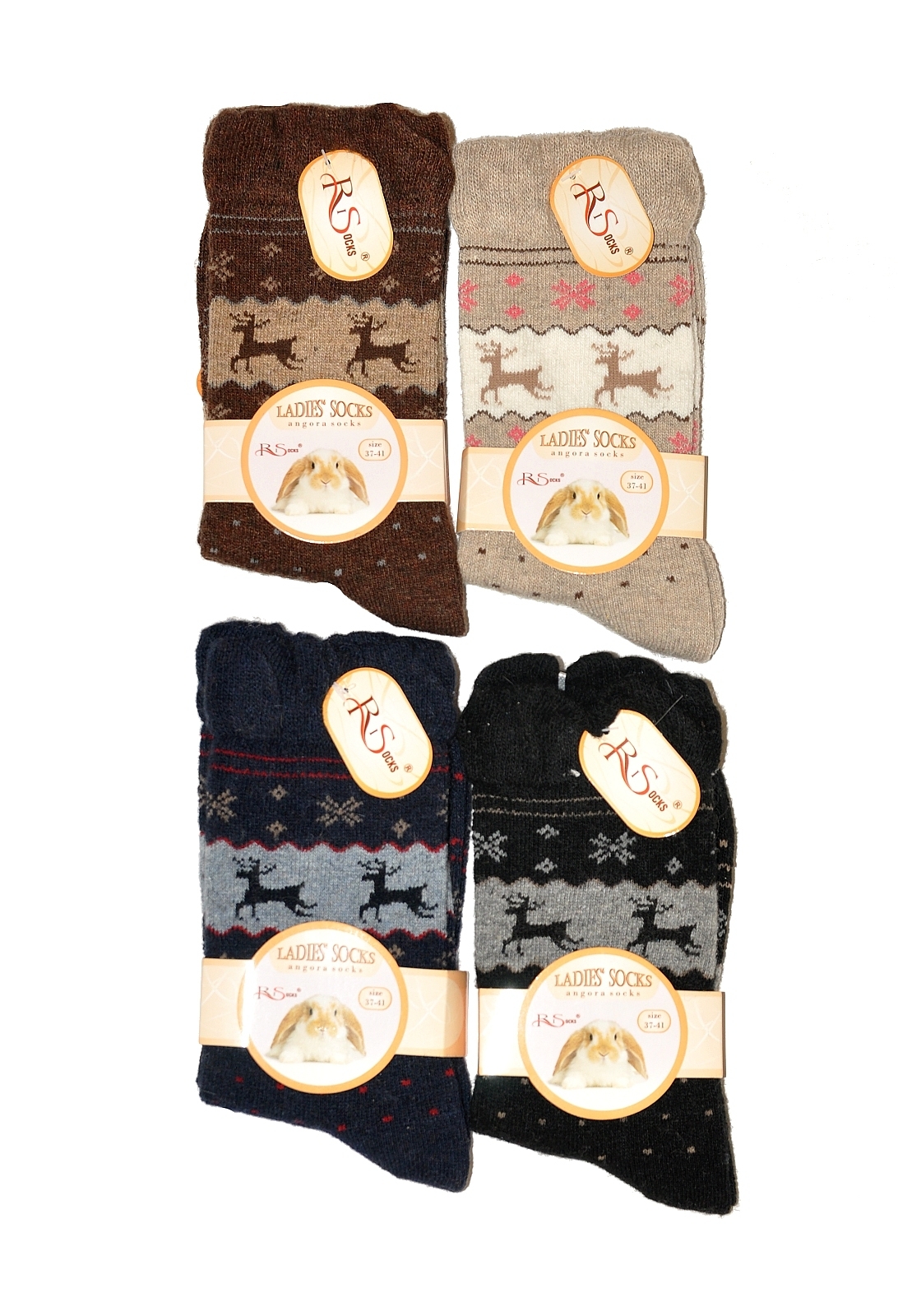 Ponožky RiSocks Angora Art. 5691801 - Hnědá/37-41