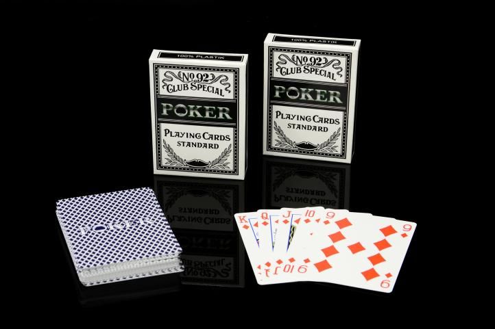 Sada 2 ks Poker karet No92 100% PLAST