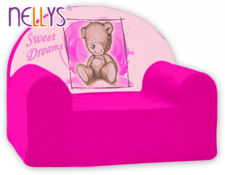 Náhradní potah na dětské křeslo Nellys - Sweet Dreams by Teddy - růžová