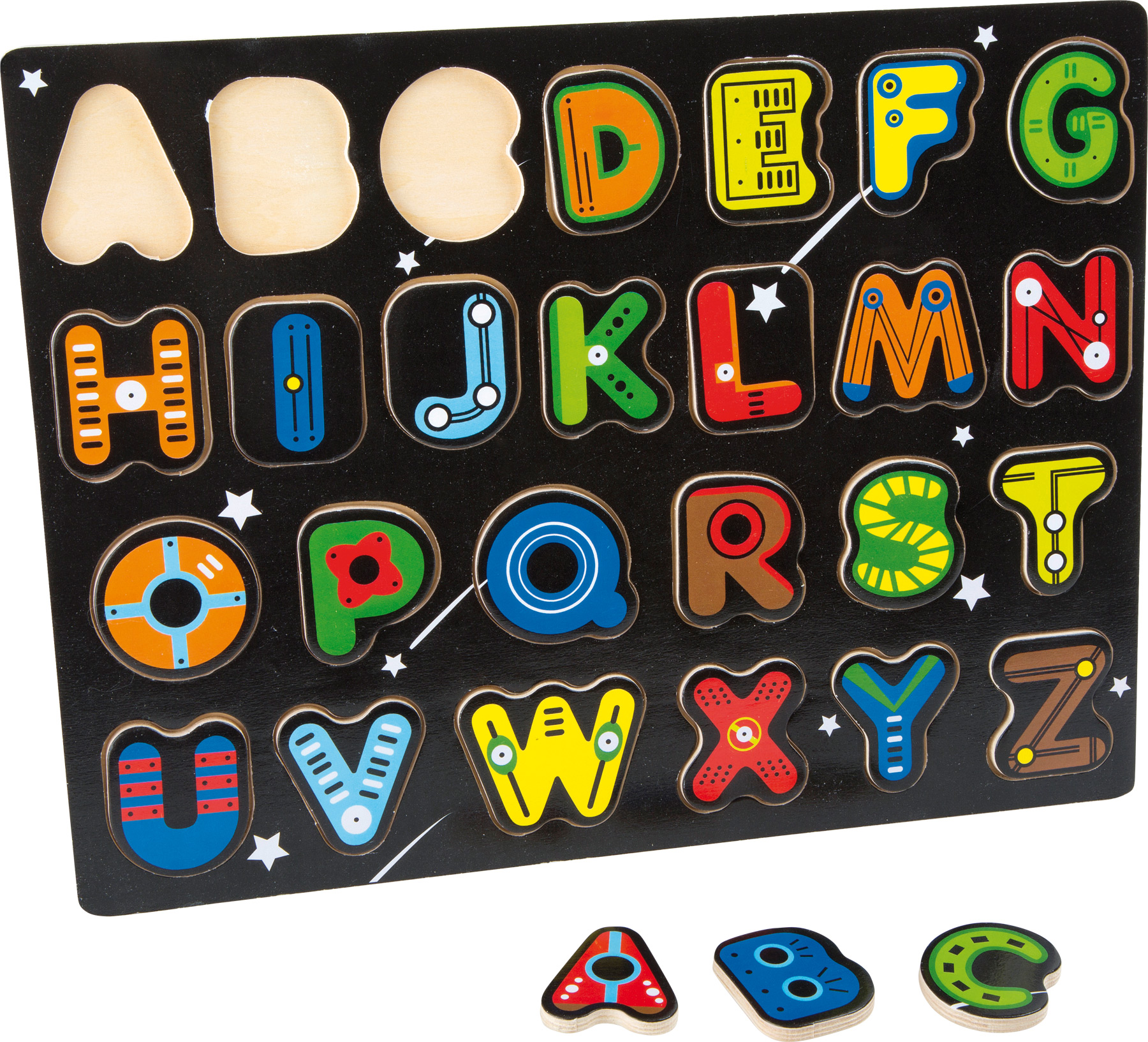 Small Foot Dřevěné puzzle abeceda